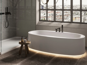 OLGA - Freestanding bathtub with light by MOMA Design - view 2